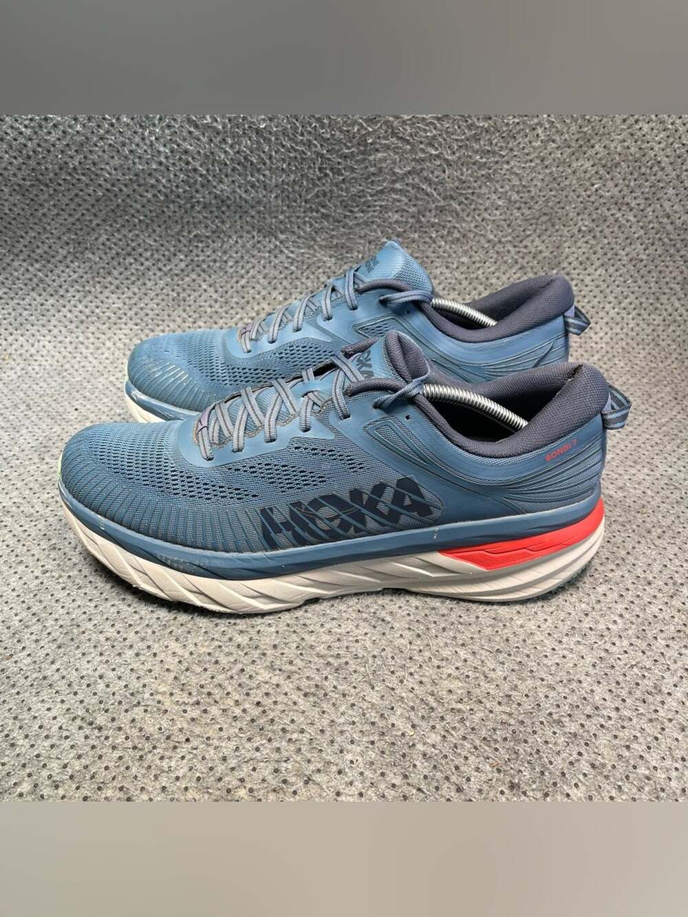 Hoka One One Bondi 7 Blue Running Shoes Size 12.5 Men’s